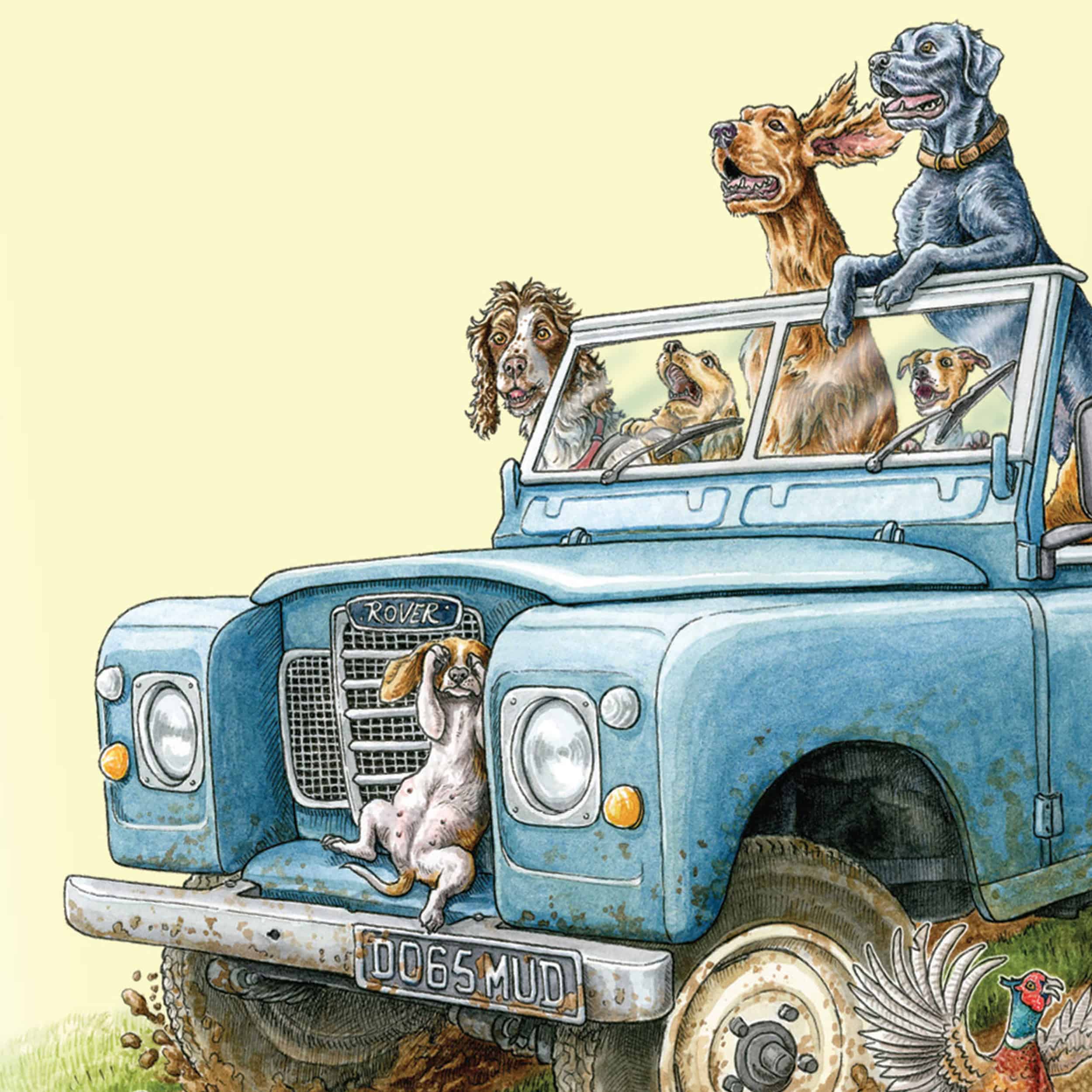 Ruff Notes Land Rover Dogs A5 Notebook