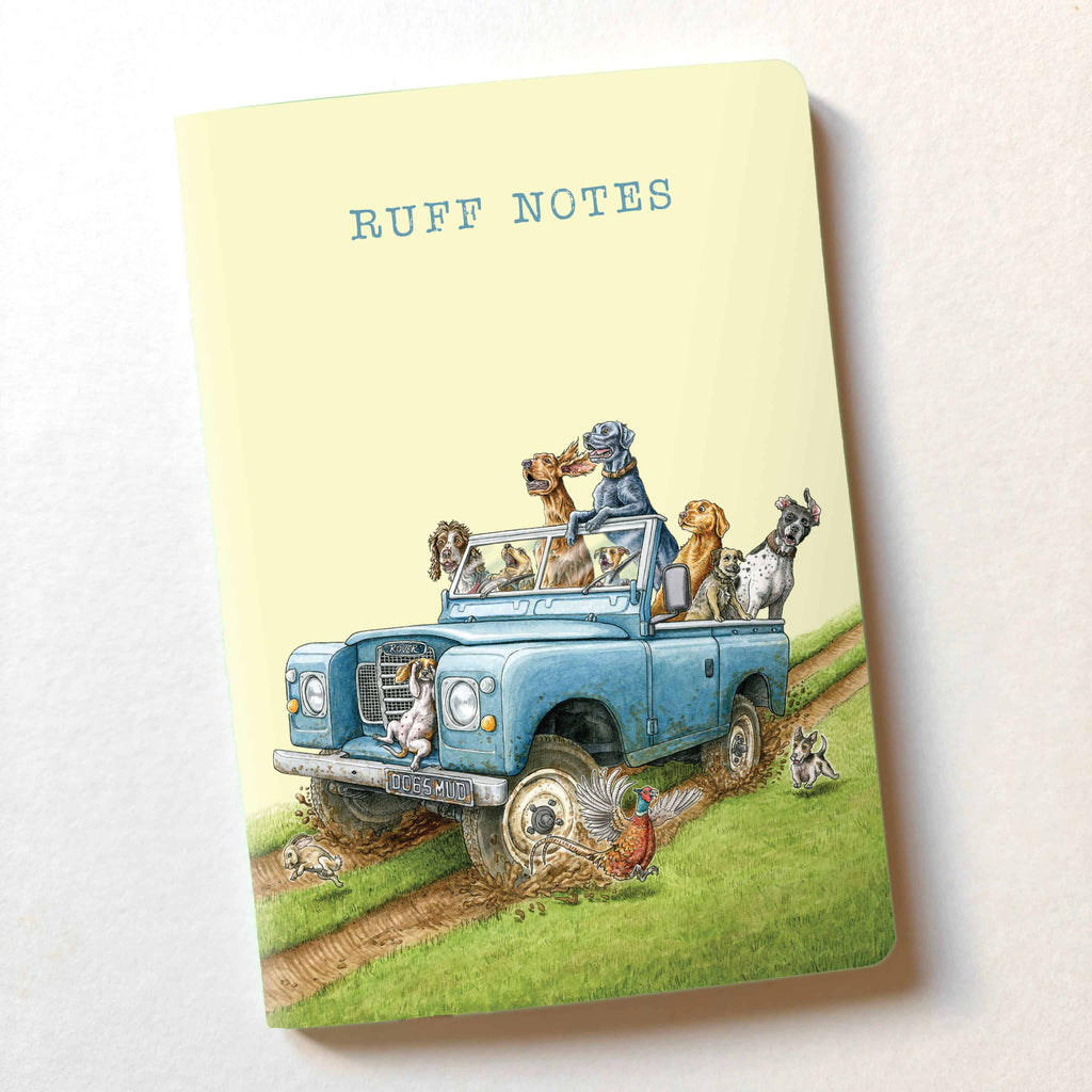 Ruff Notes Land Rover Dogs A5 Notebook