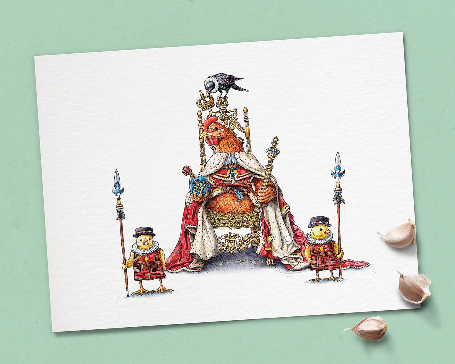 Coronation Chicken Print