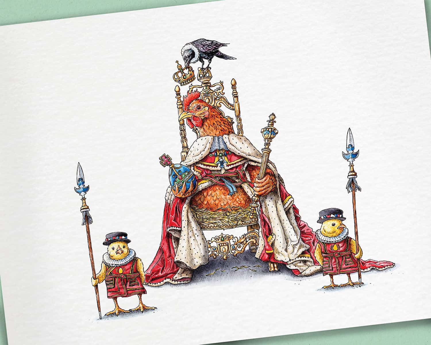 Coronation Chicken Print