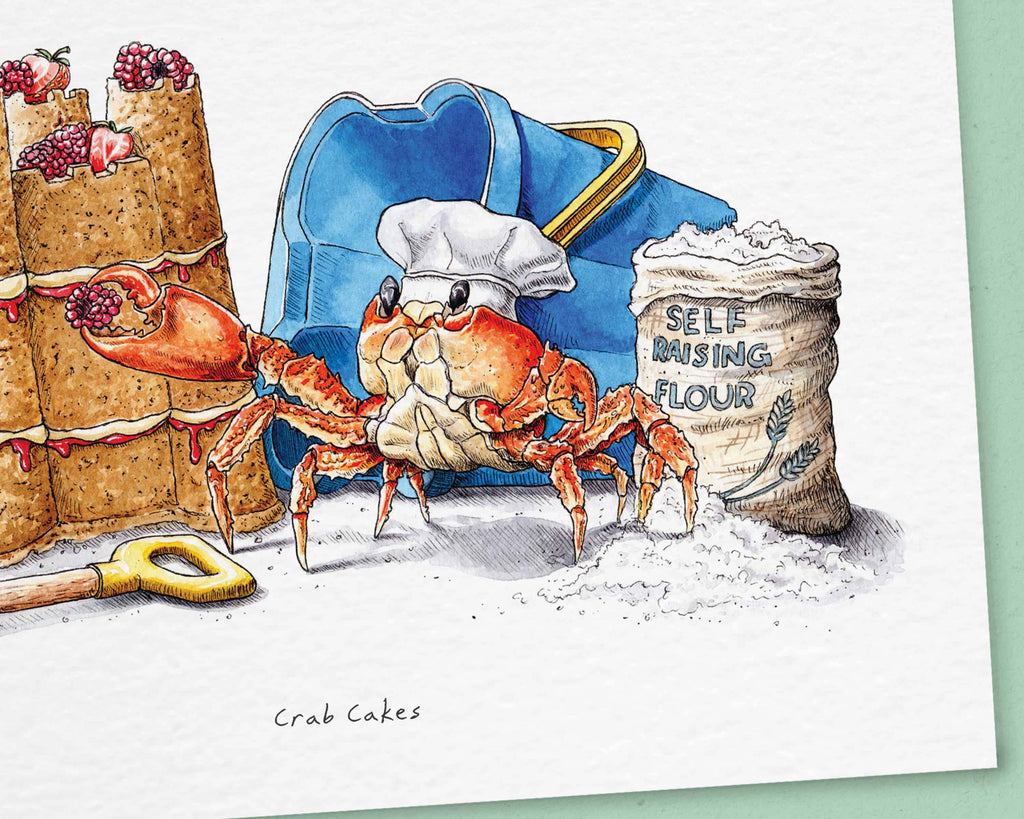 Crab Cakes Print