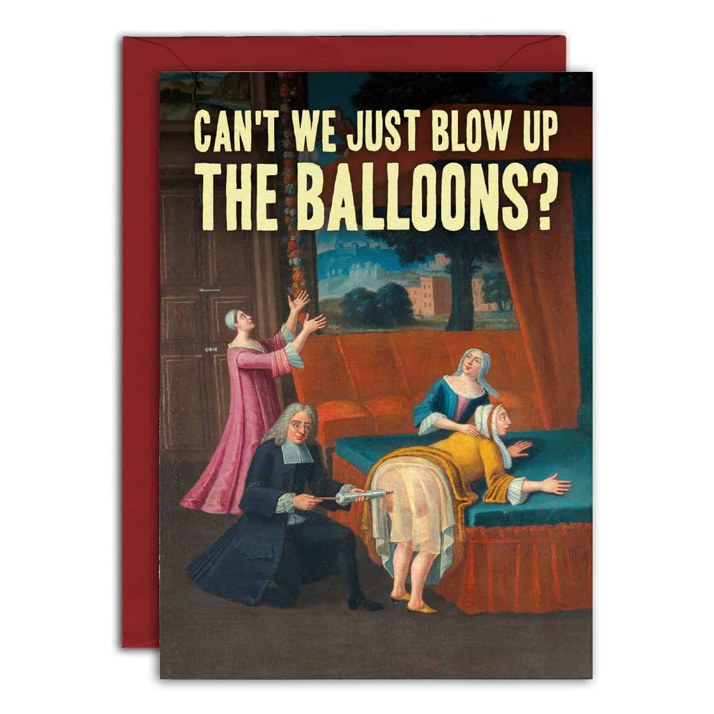 Blow Up Balloons Card