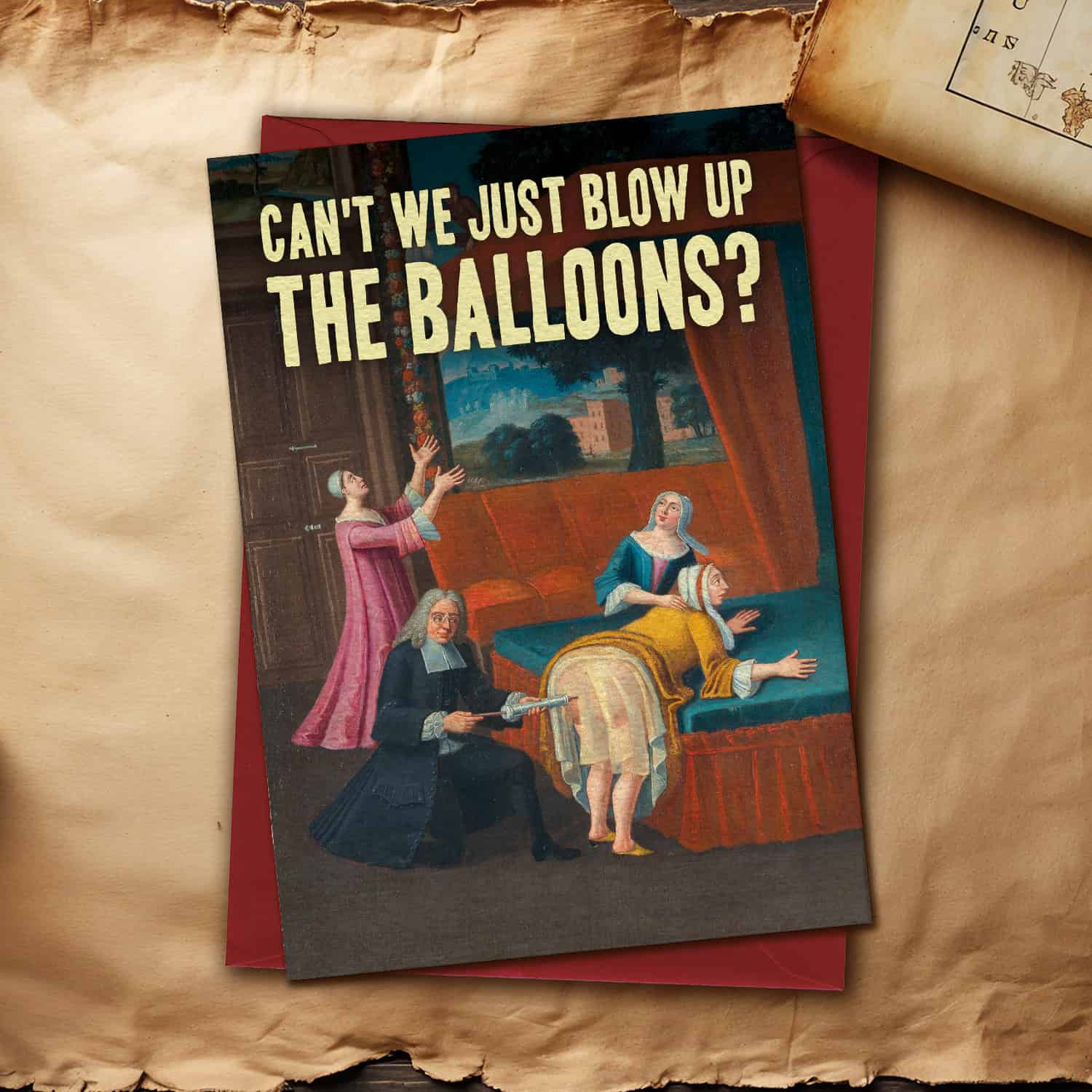 Blow Up Balloons Card