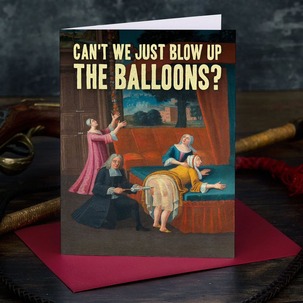 Blow Up Balloons Card