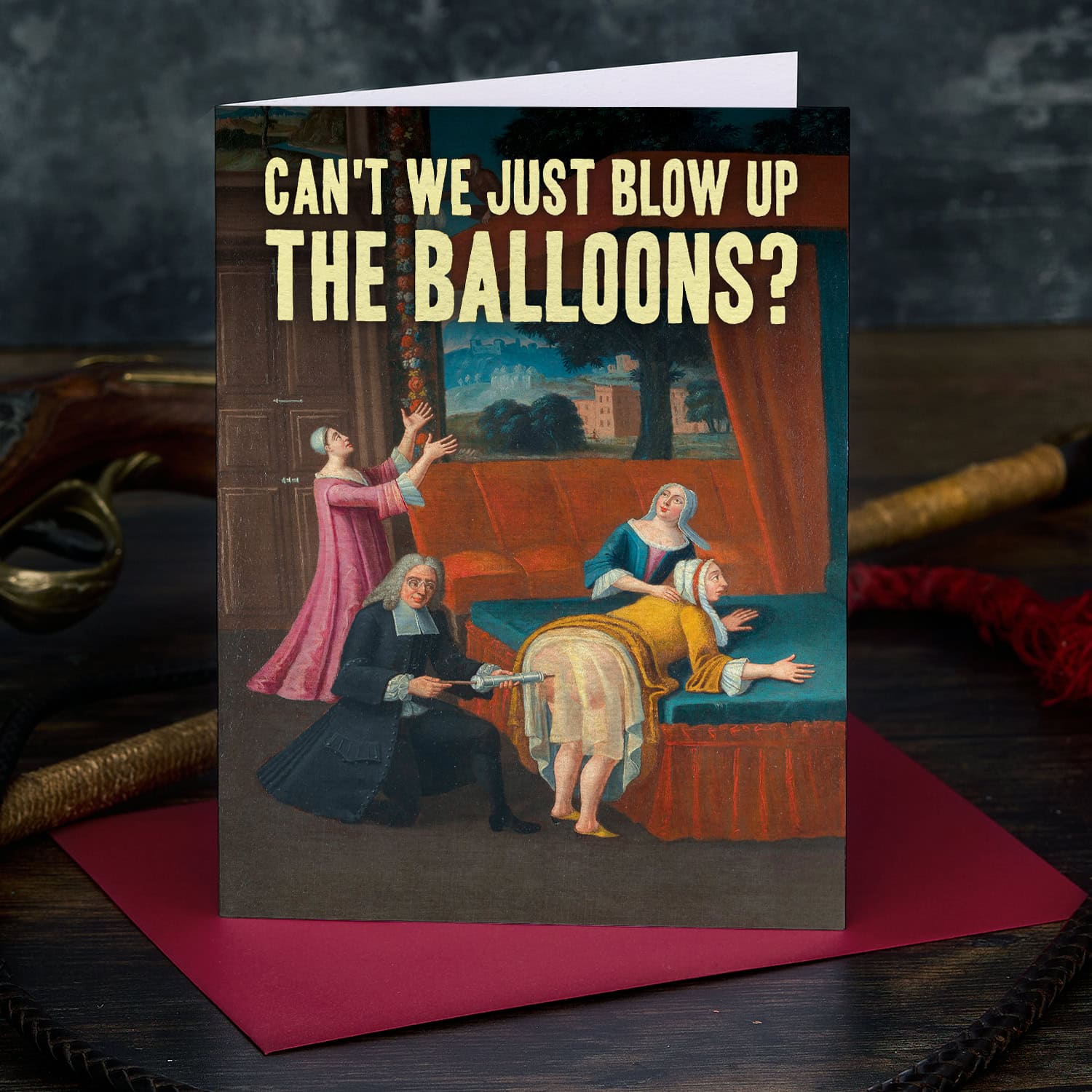 Blow Up Balloons Card