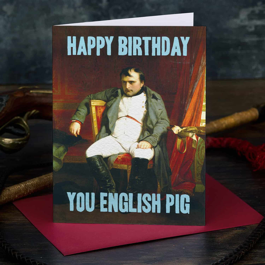 English Pig Card