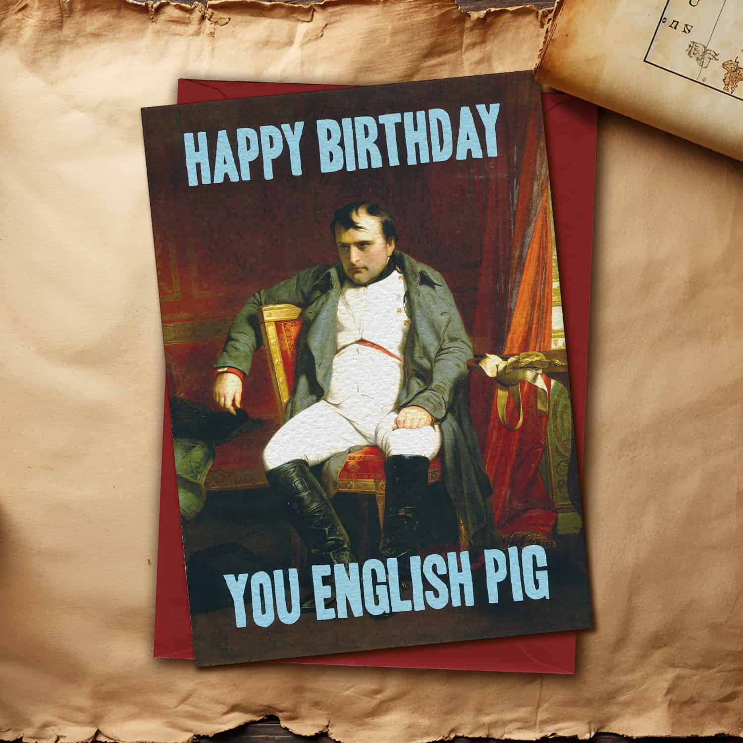 English Pig Card