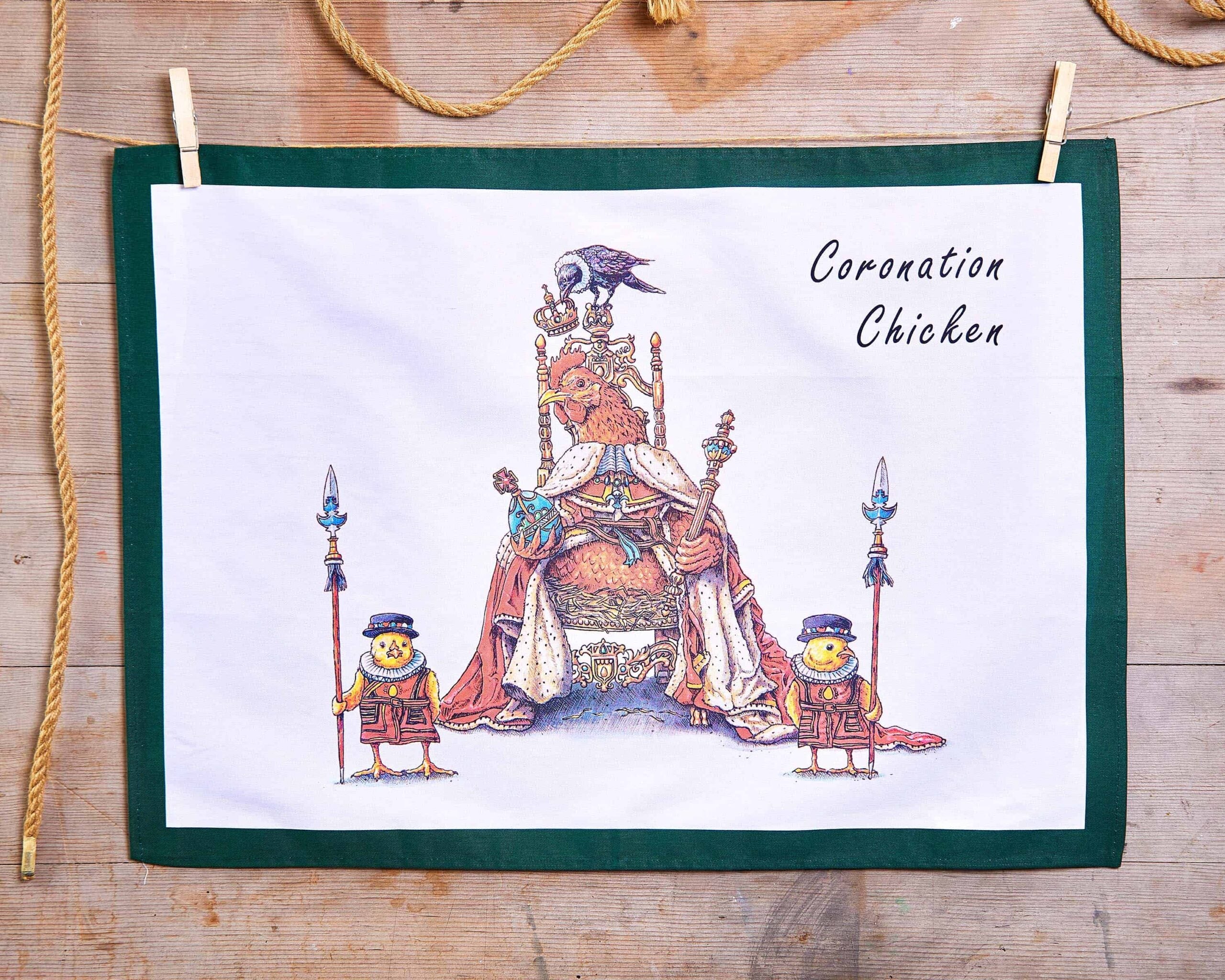 Coronation Chicken Tea Towel
