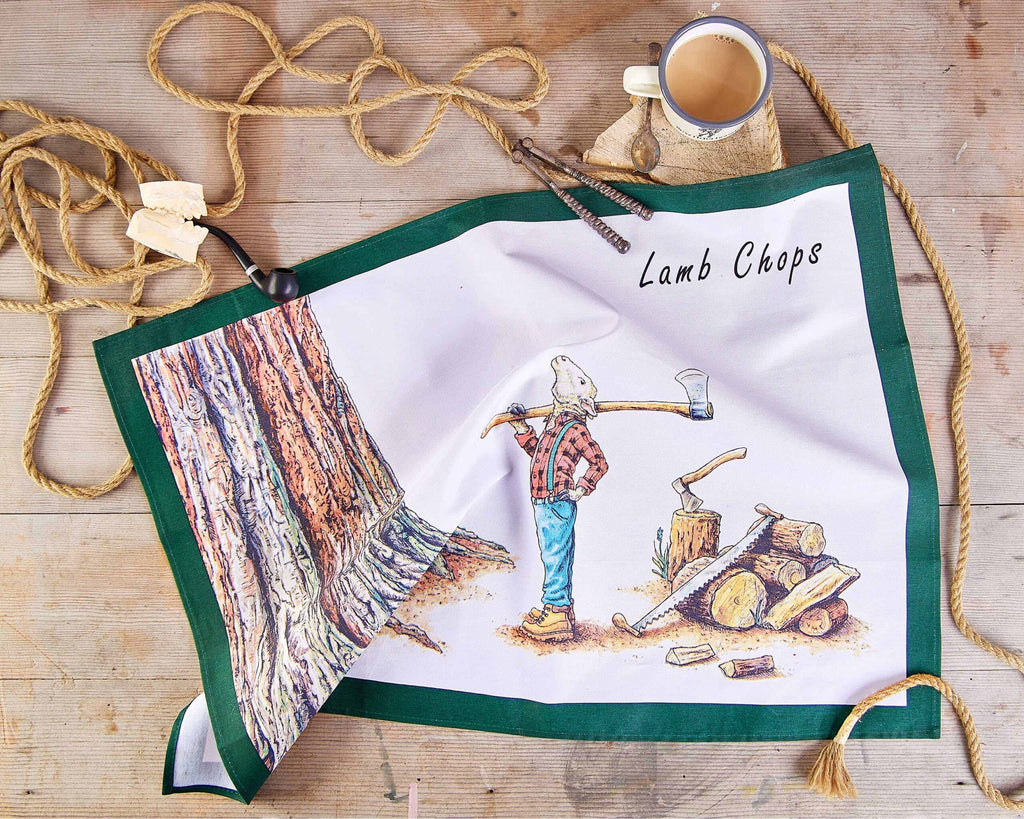 Lamb Chops Tea Towel