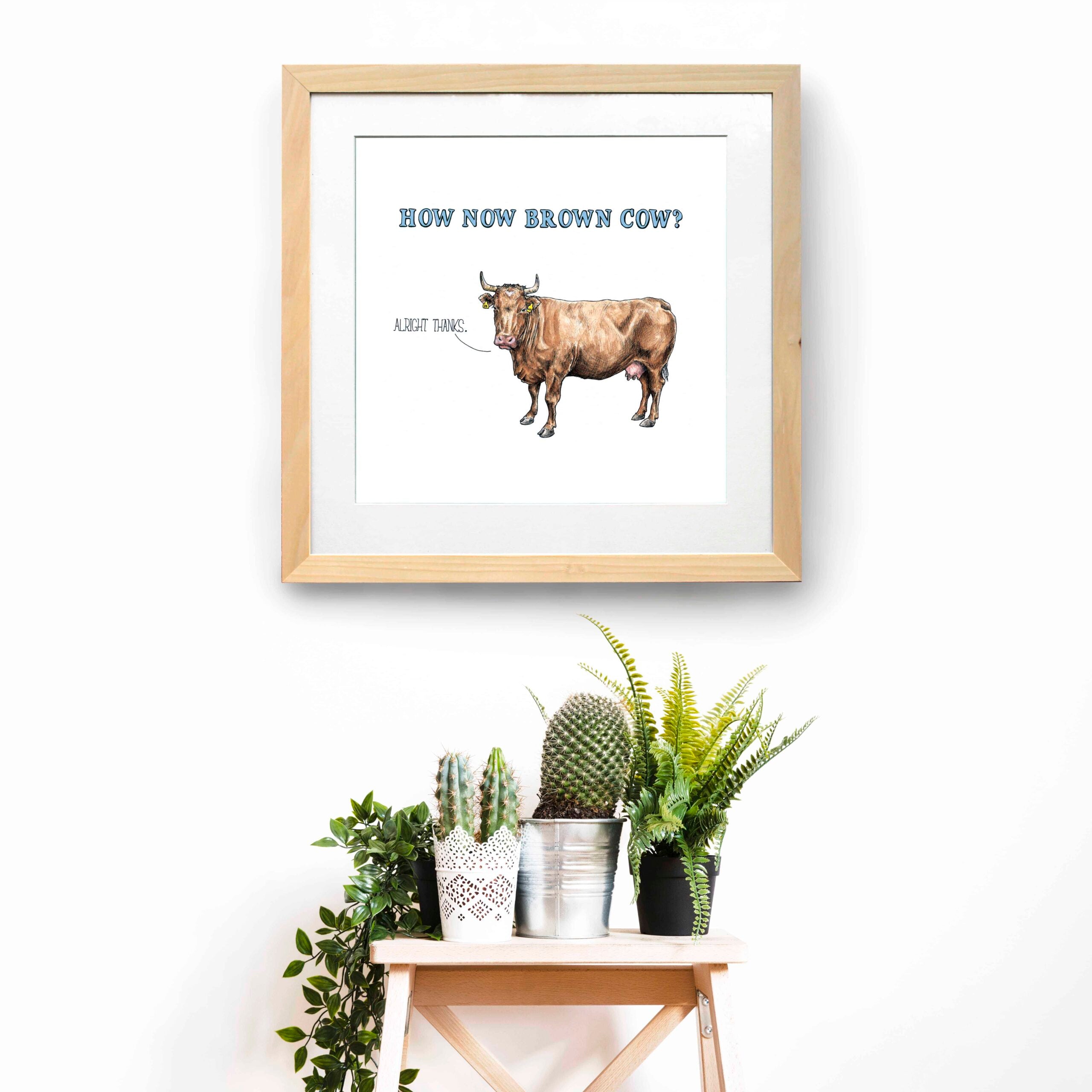 How Now Brown Cow Print