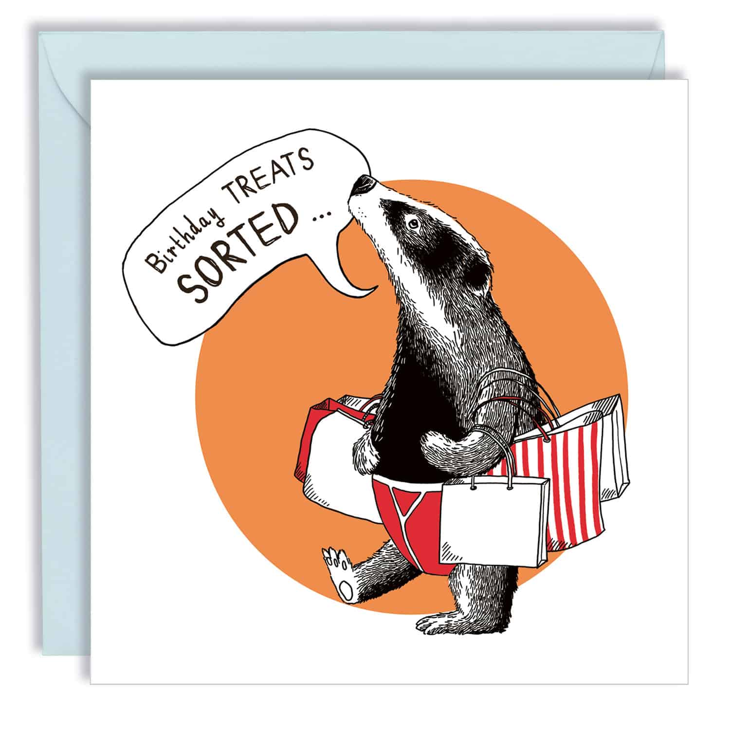 Badger Treats Card