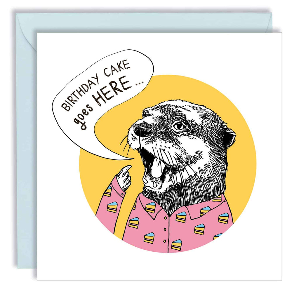 Cake Goes Here Card