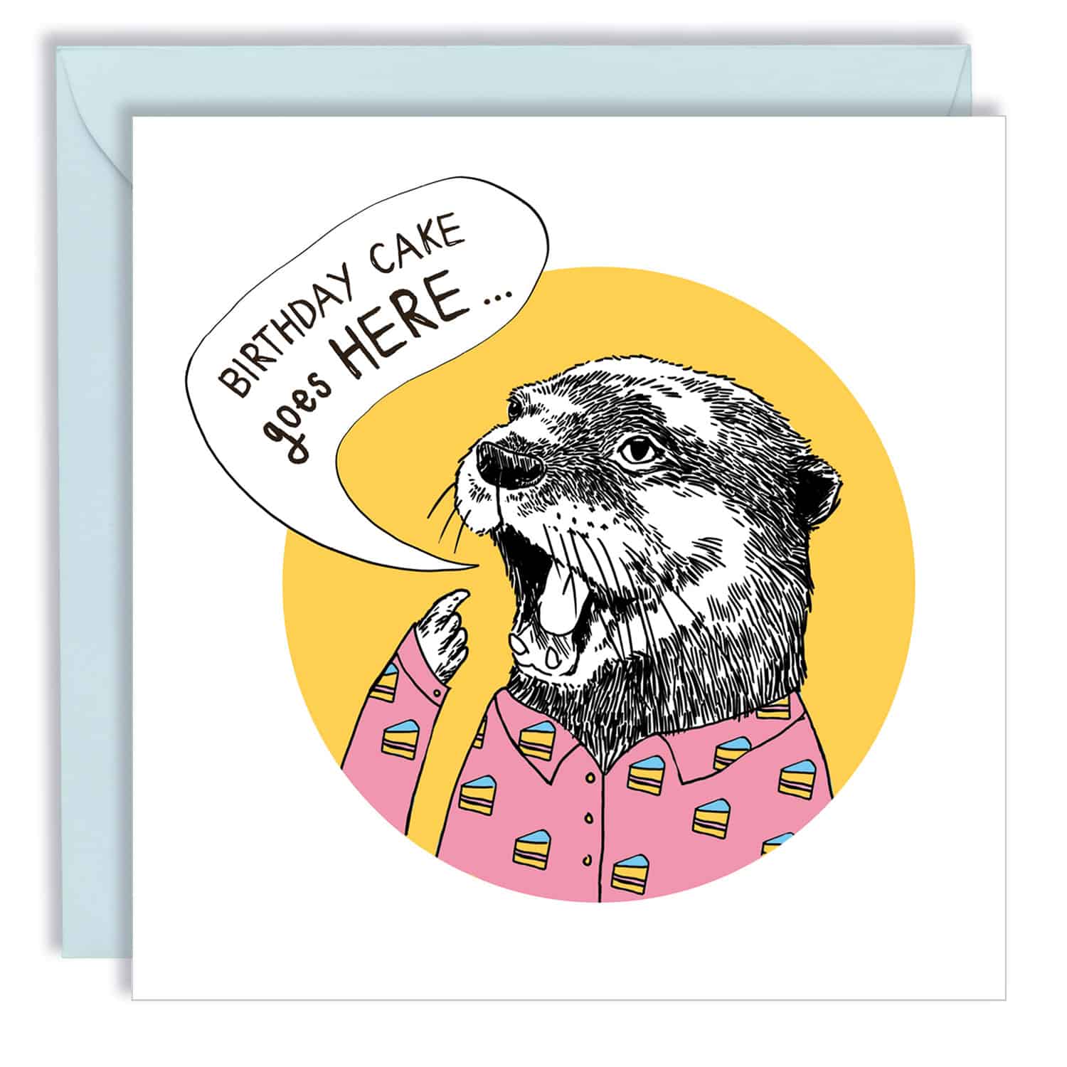 Cake Goes Here Card