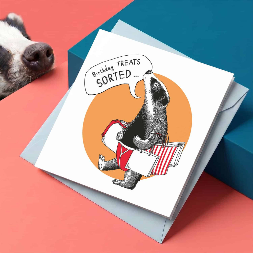 Badger Treats Card