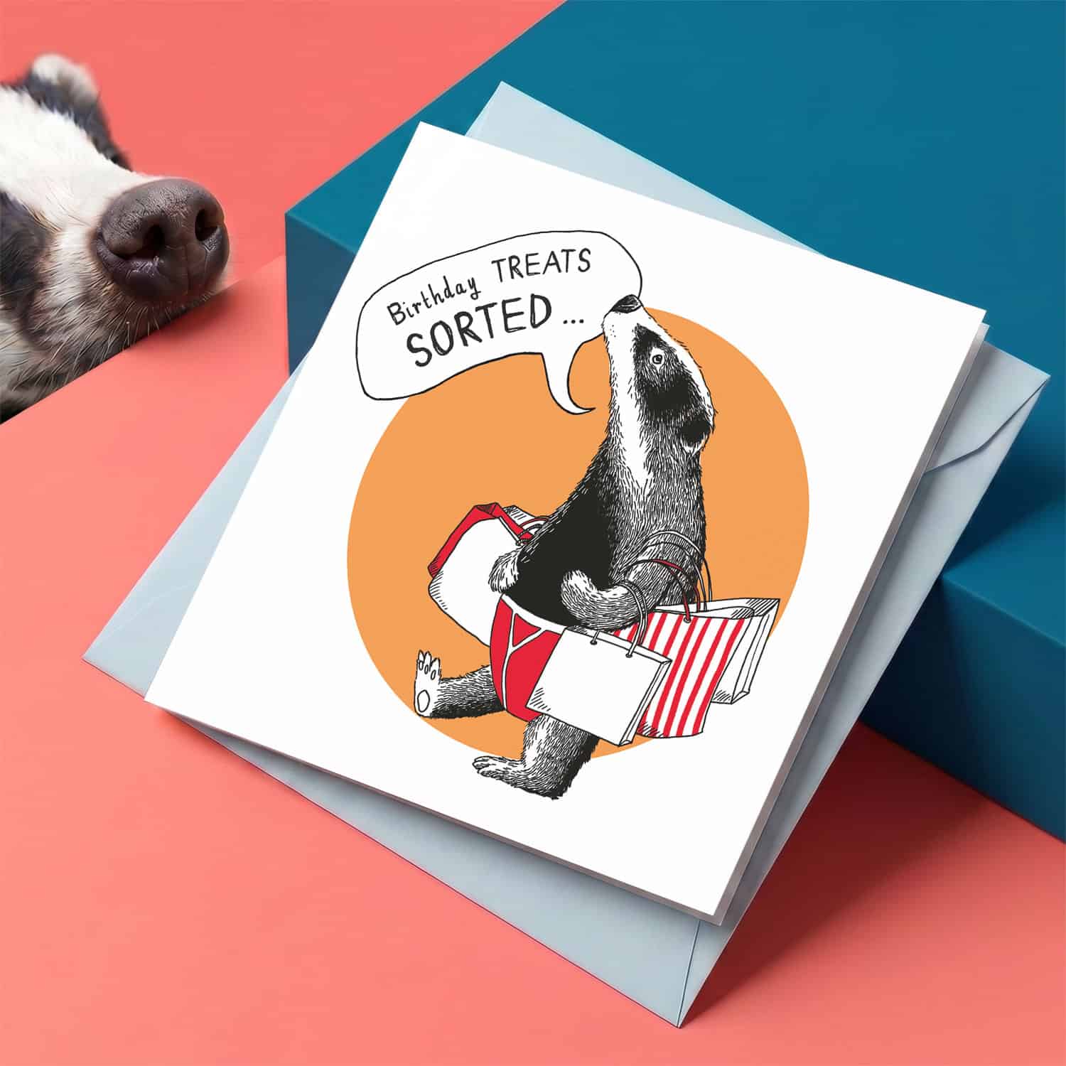 Badger Treats Card