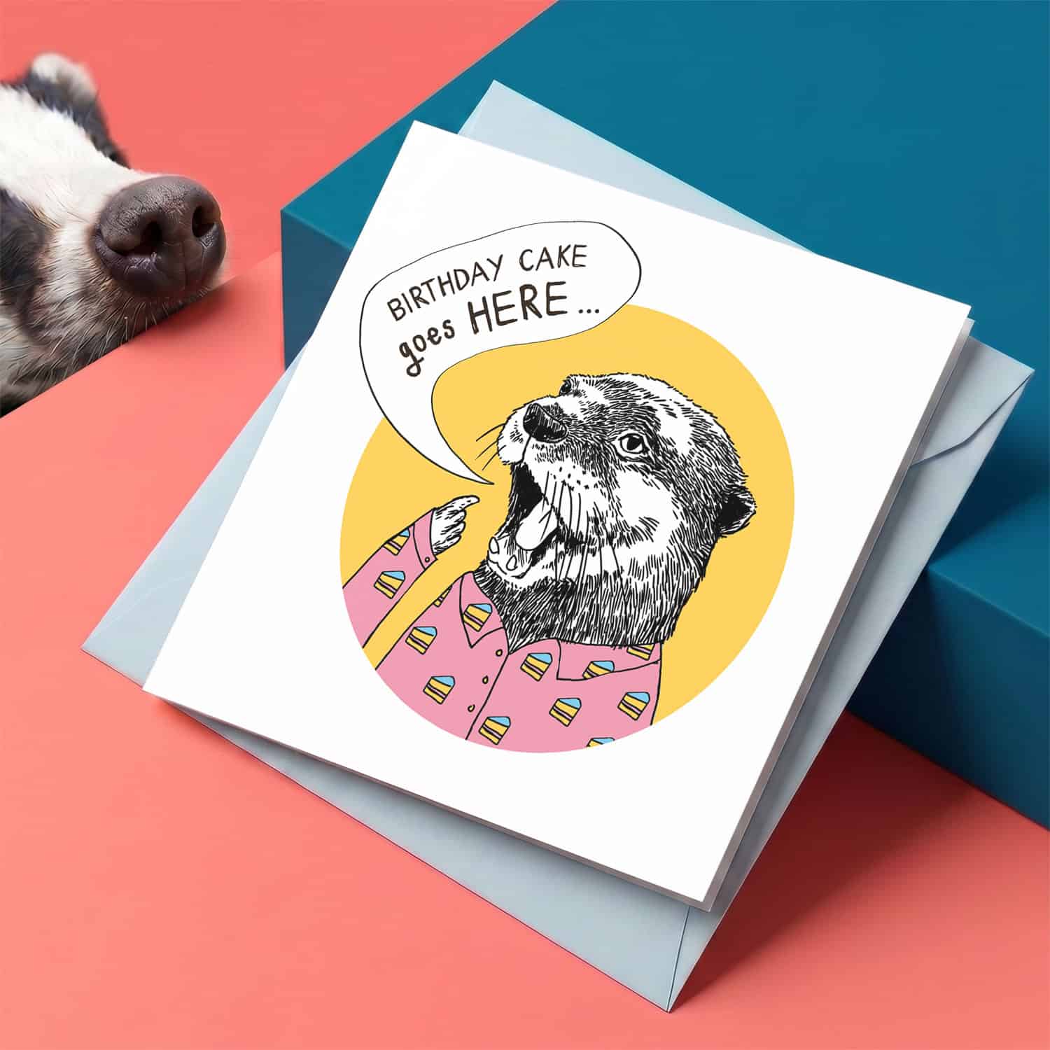 Cake Goes Here Card