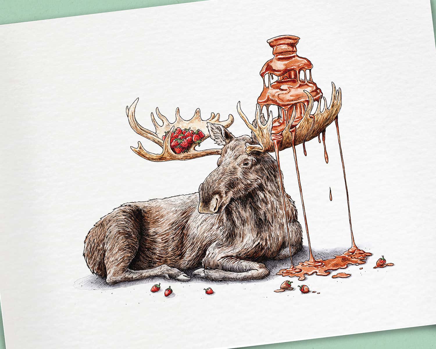 Chocolate Mousse Print