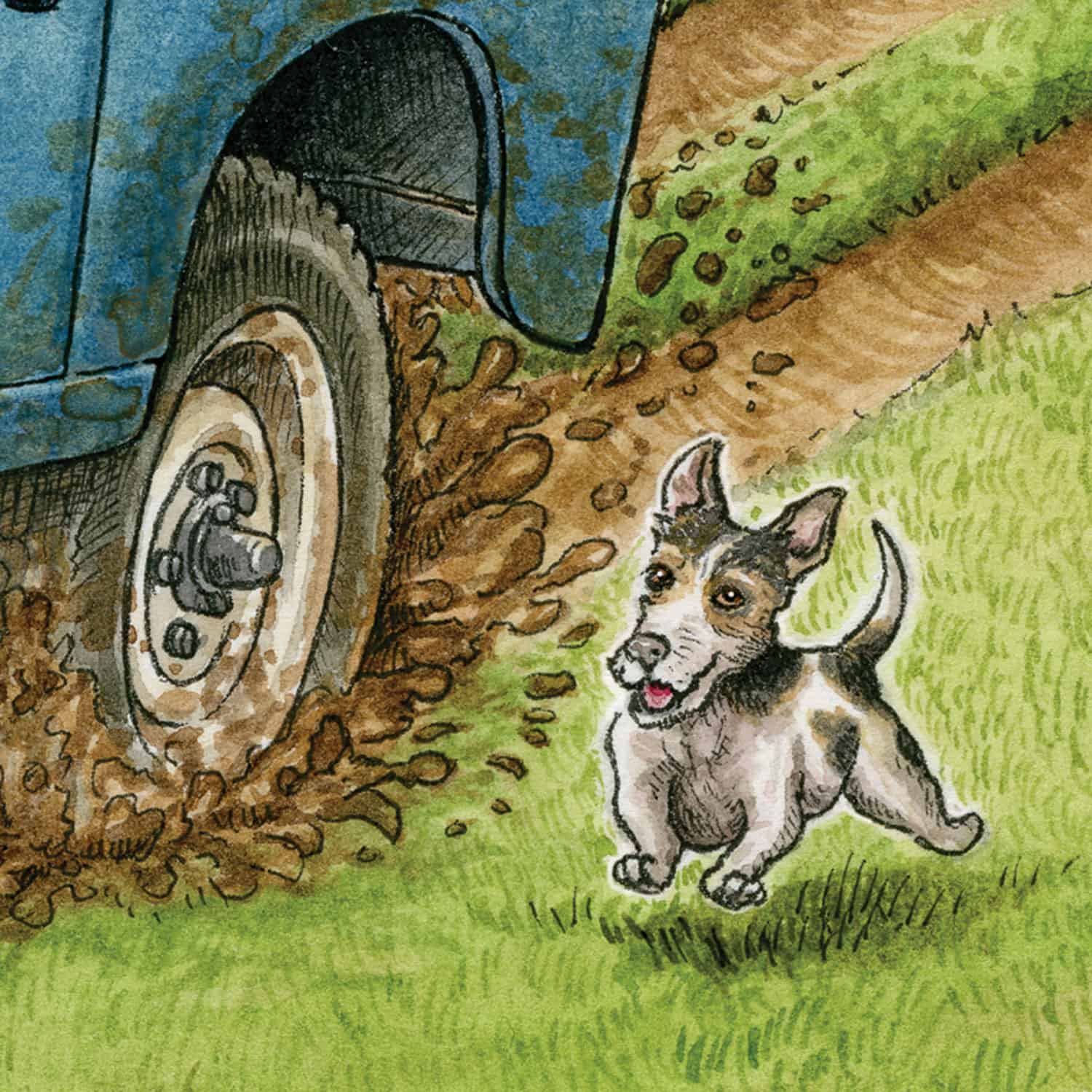 Paw Wheel Drive Print