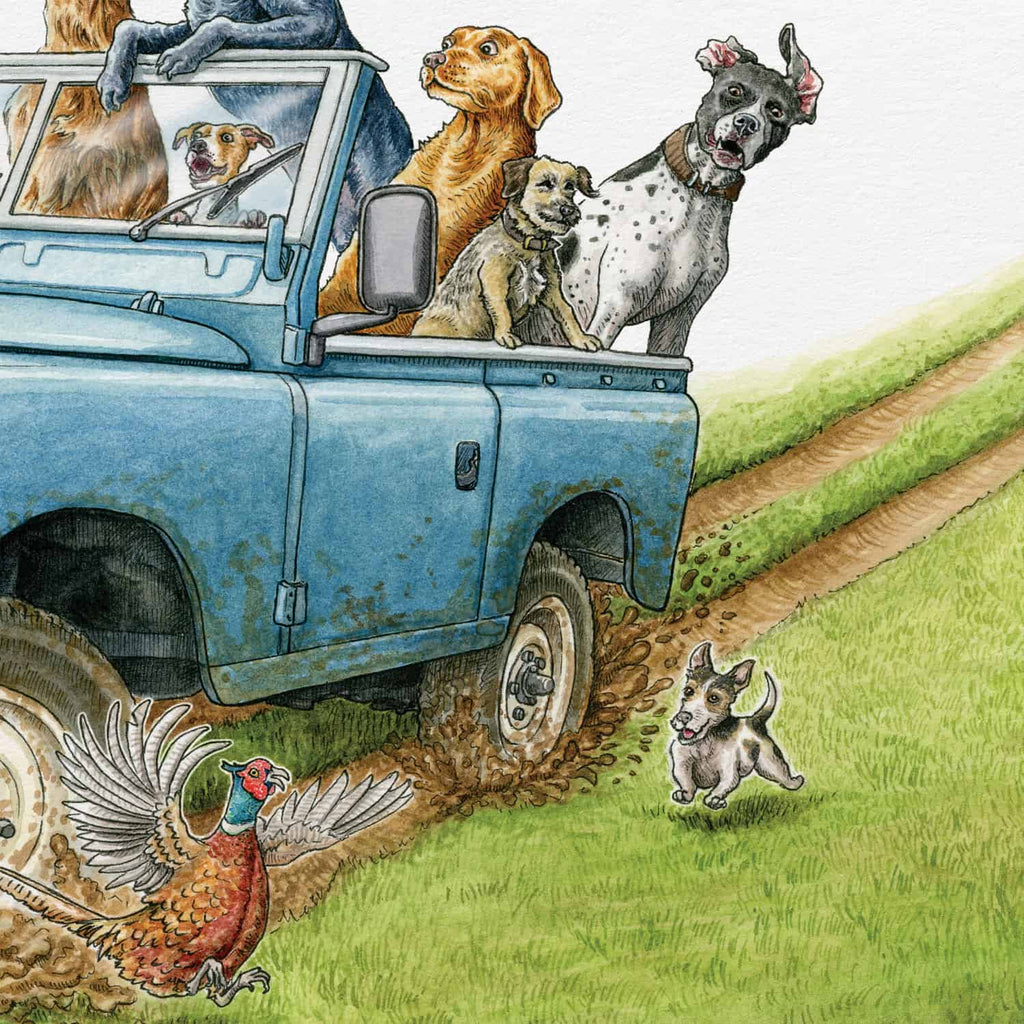 Paw Wheel Drive Print