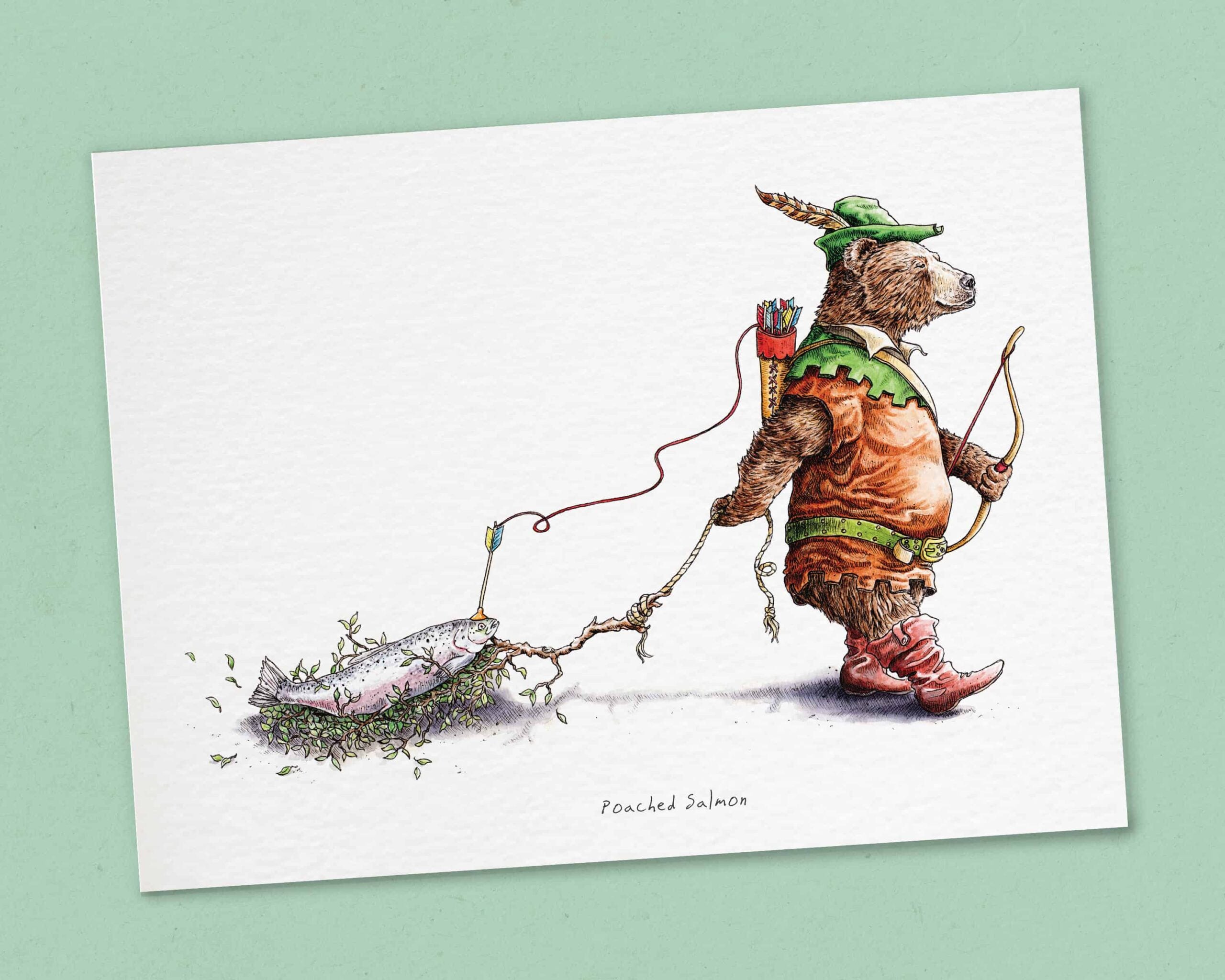 Poached Salmon Print