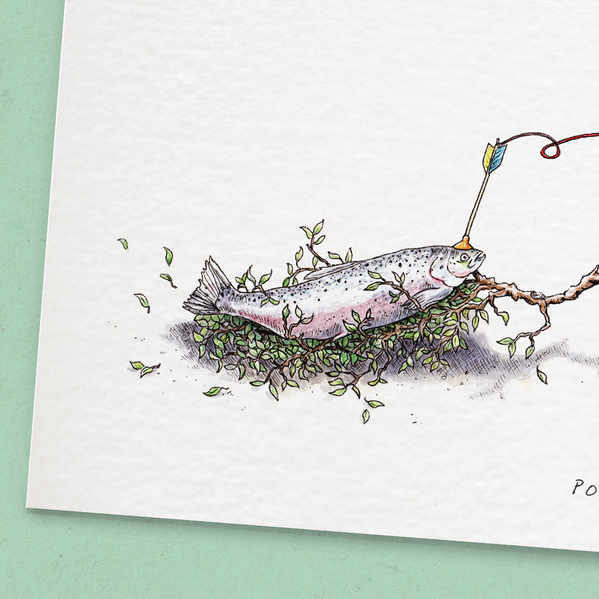 Poached Salmon Print