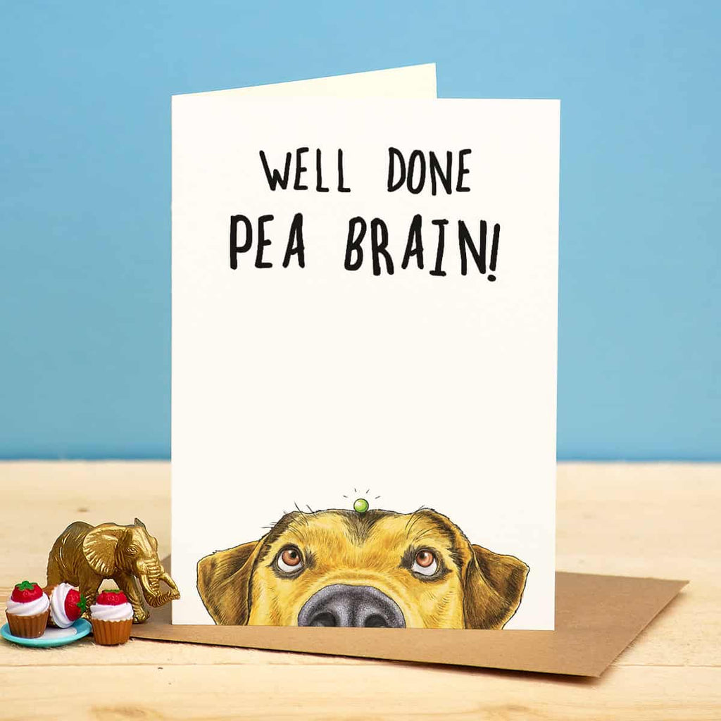 Well Done Pea Brain Card