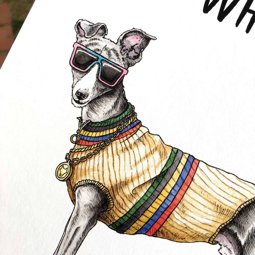 Whippet Print