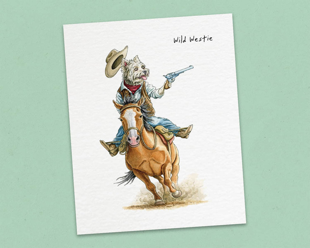 Wild Westie Print