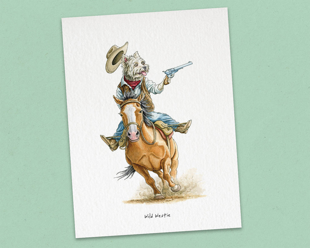 Wild Westie Print