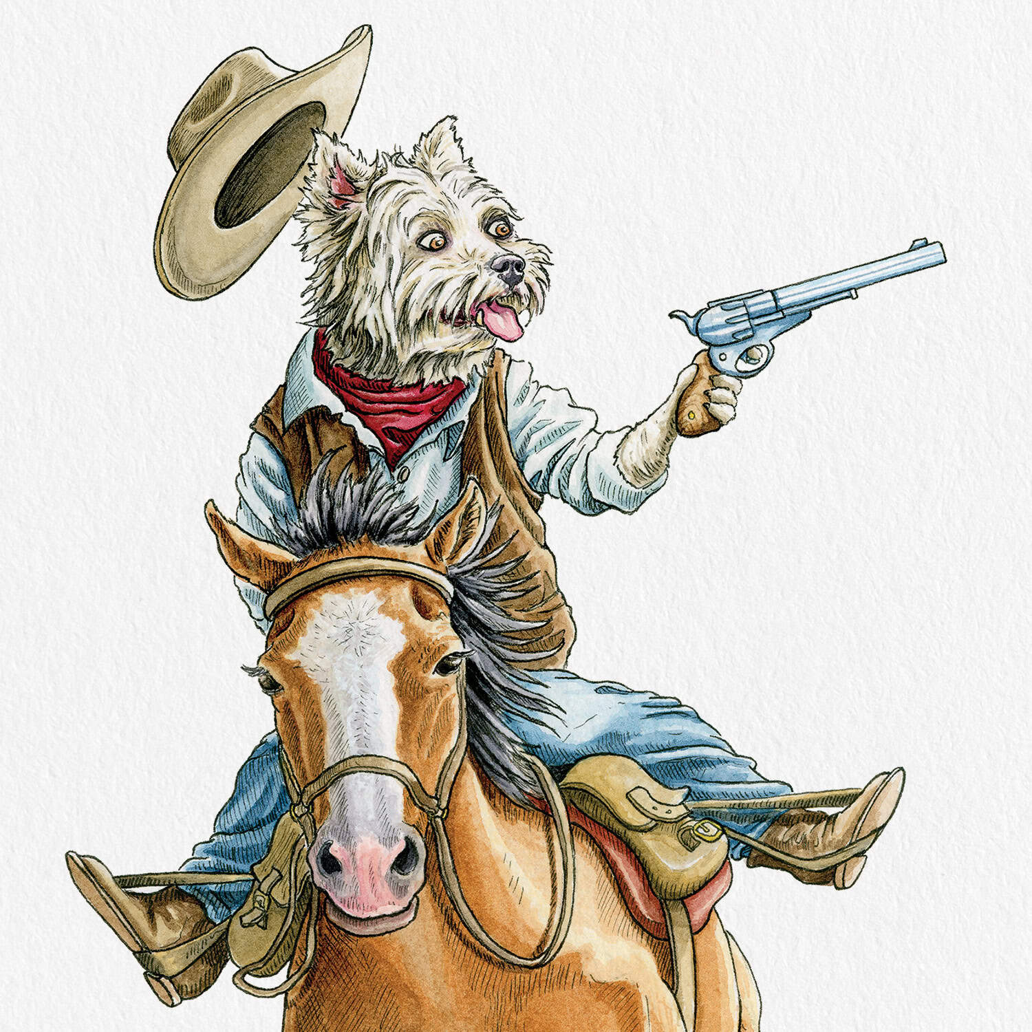 Wild Westie Print (Large)