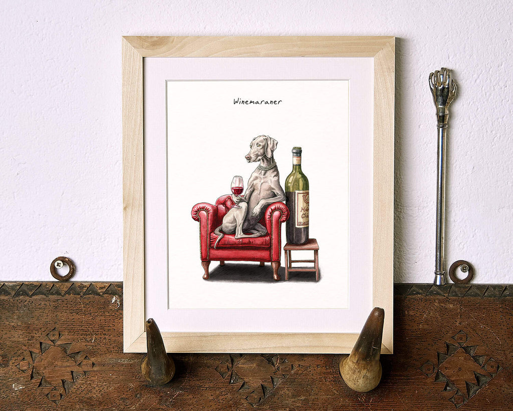 Winemaraner Print