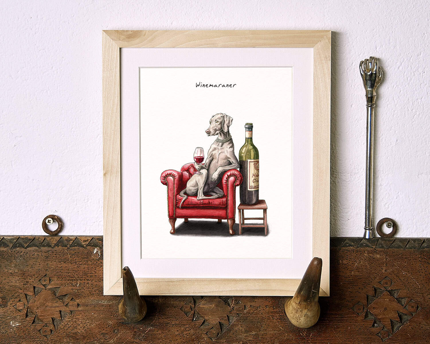 Winemaraner Print