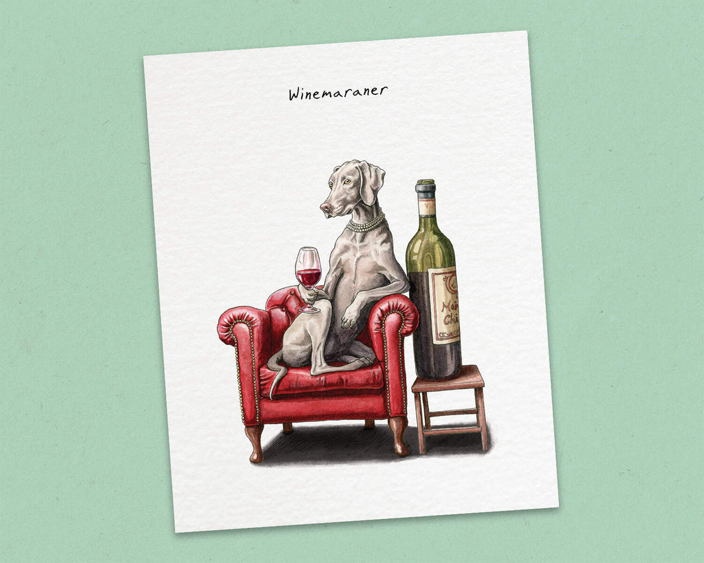 Winemaraner Print