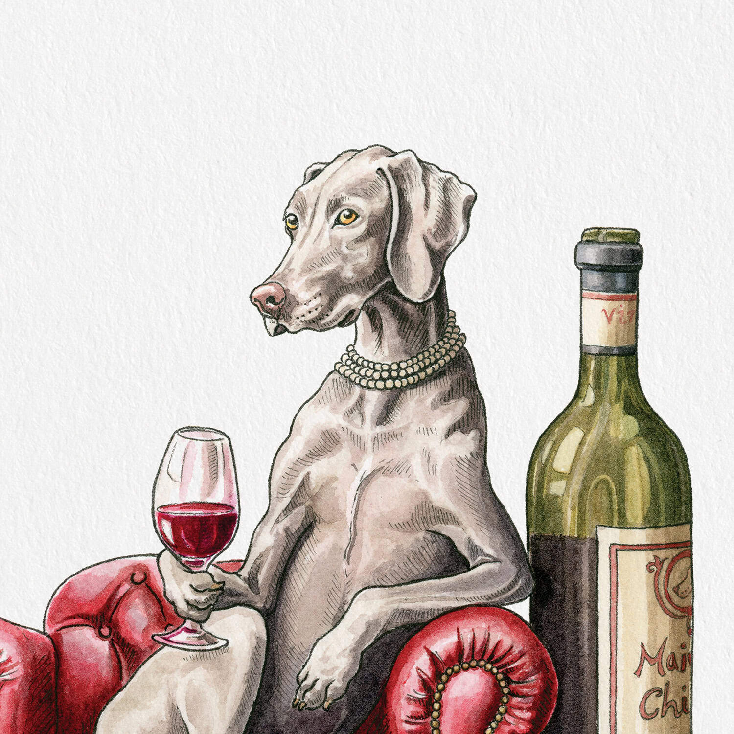 Winemaraner Print