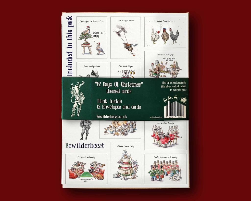 Twelve Days of Christmas Card Set