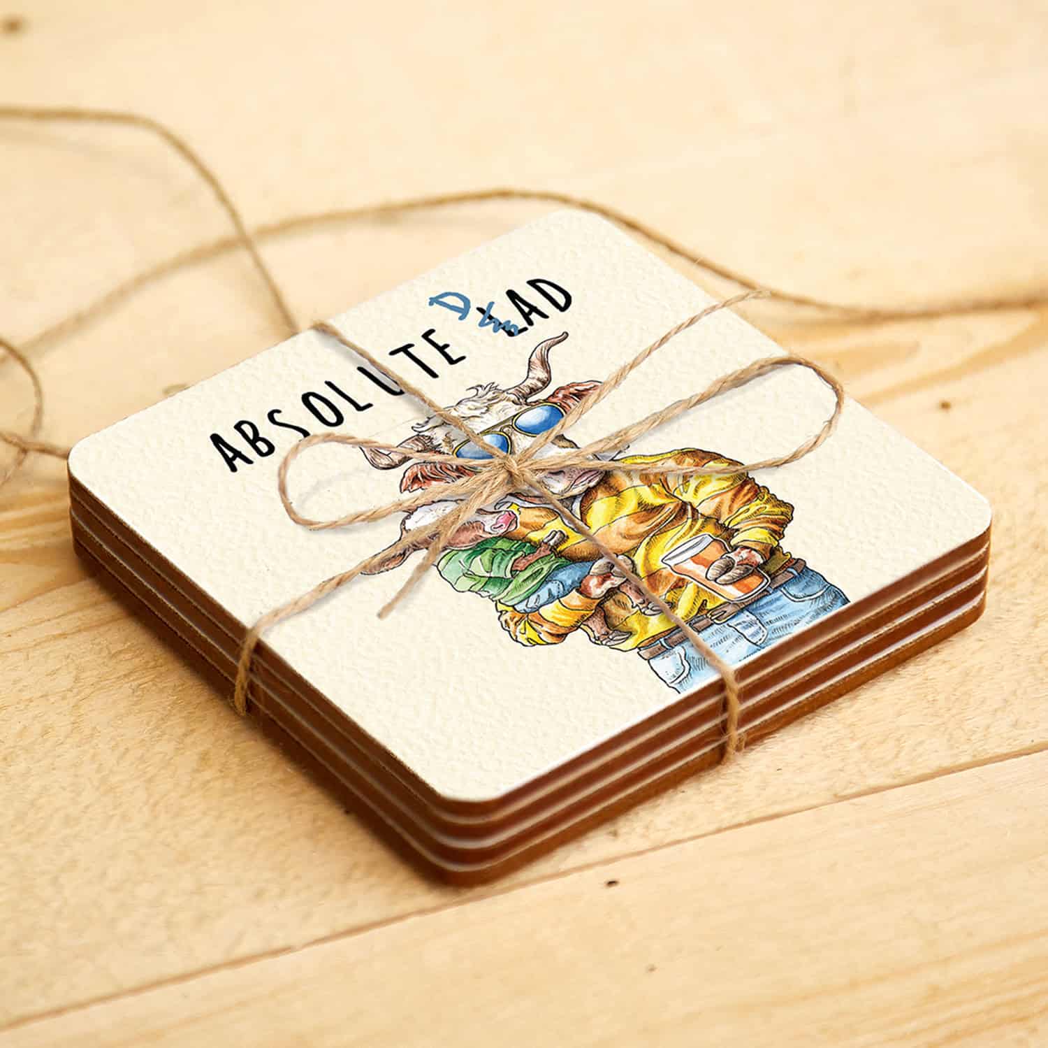 Absolute Dad Coaster