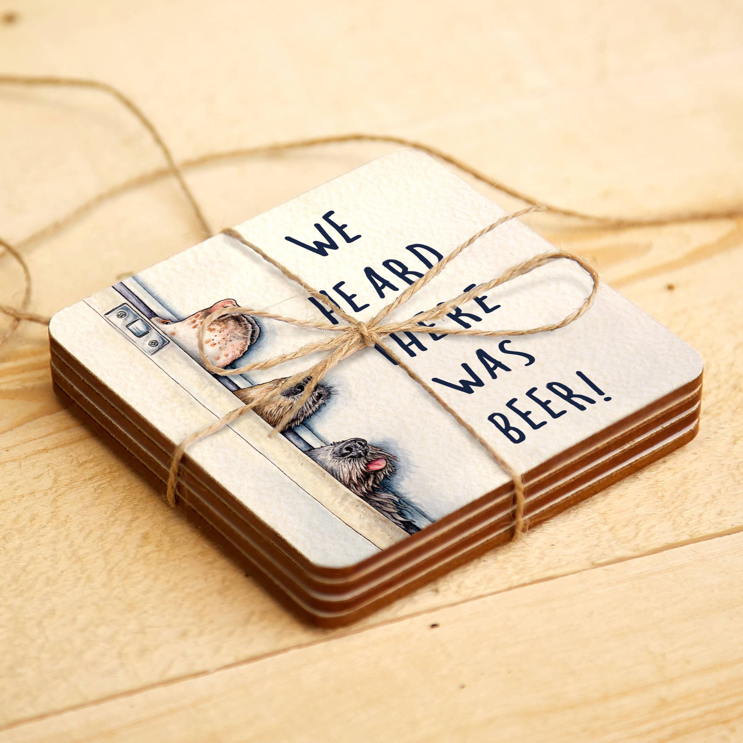 We Heard There Was Beer Coaster