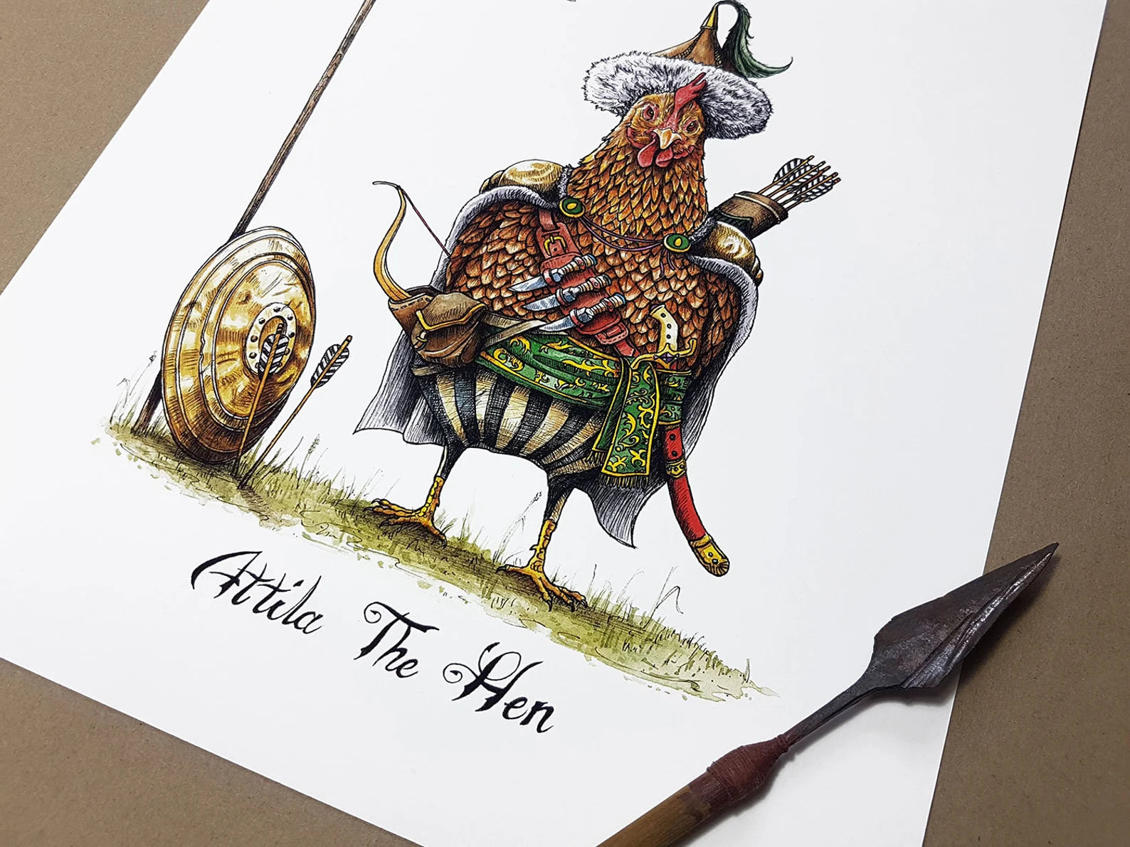 Attila The Hen Print