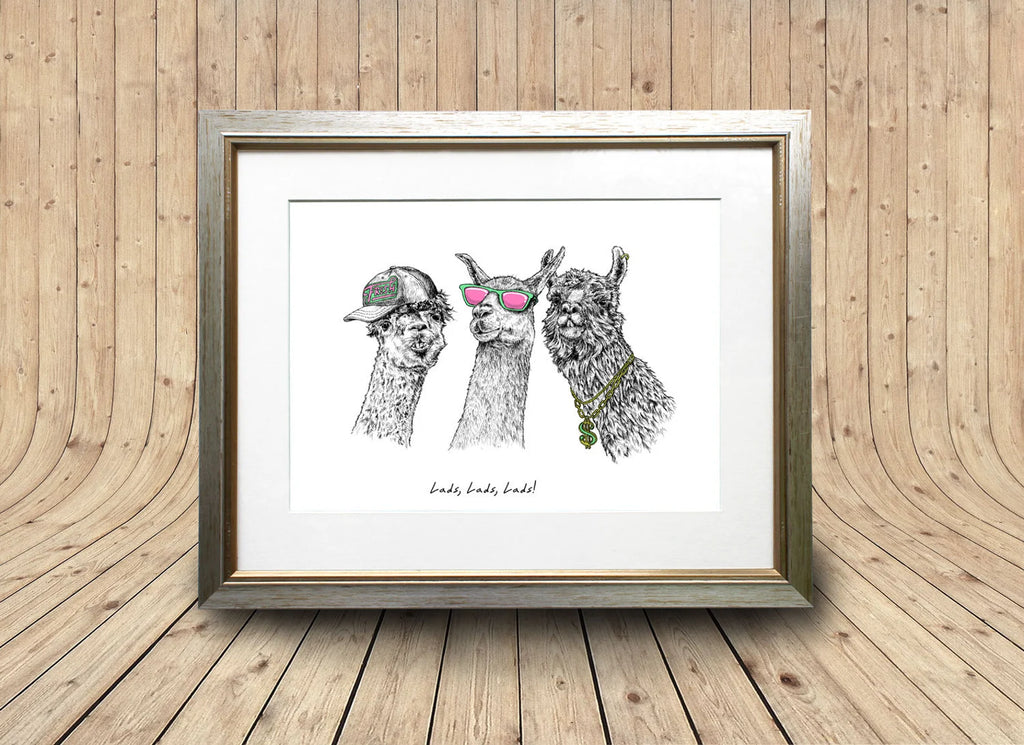 Lads, Lads, Lads Print