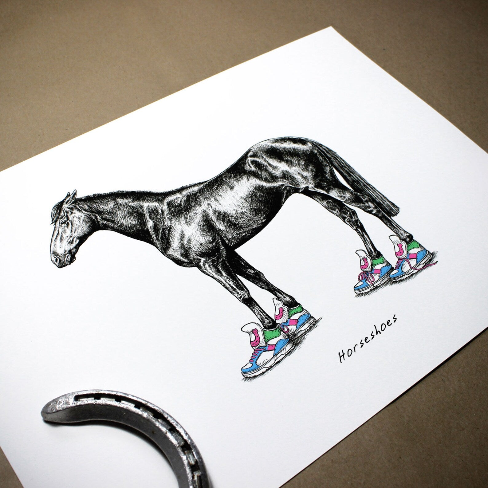 Horseshoes Print
