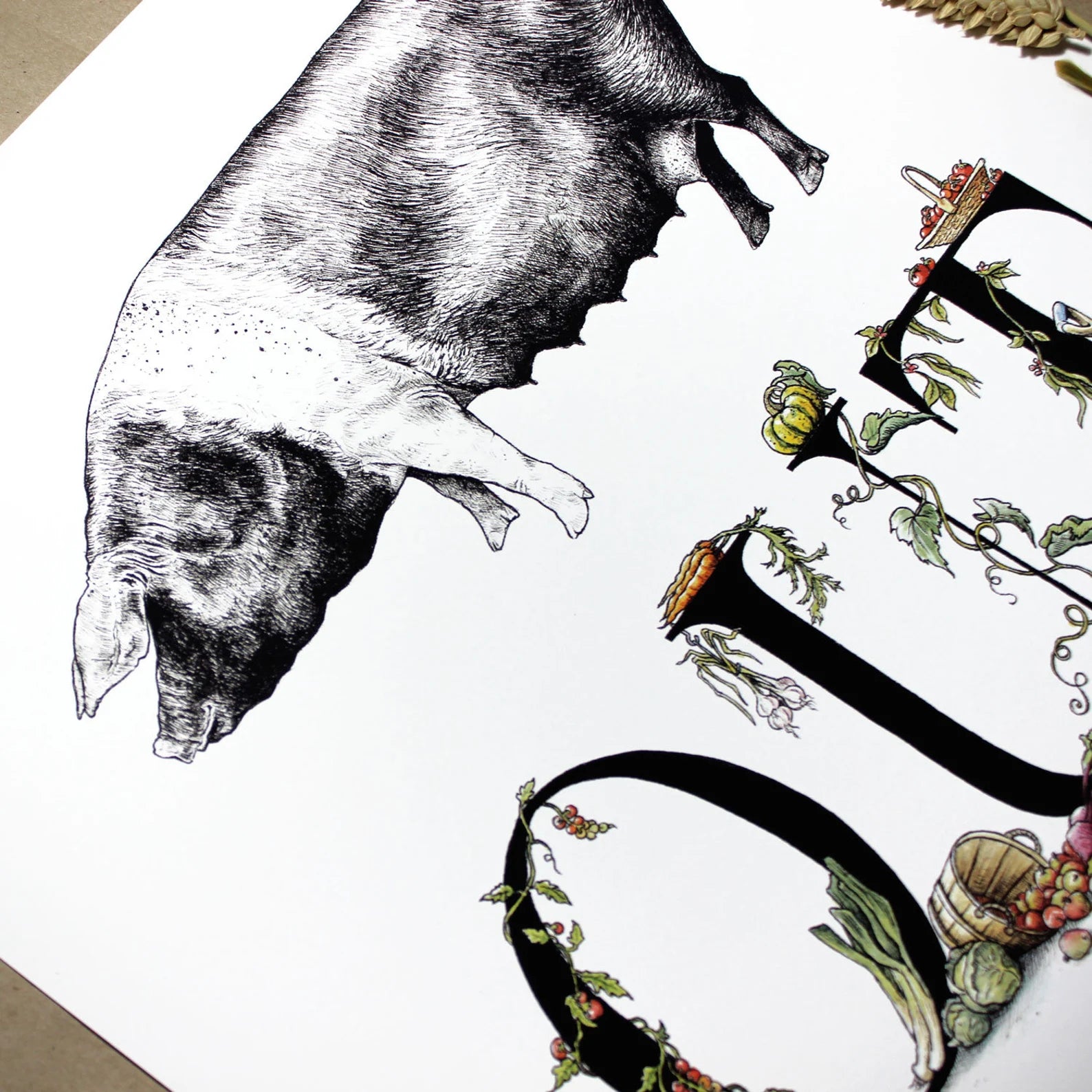 Pig Out Print (Small)
