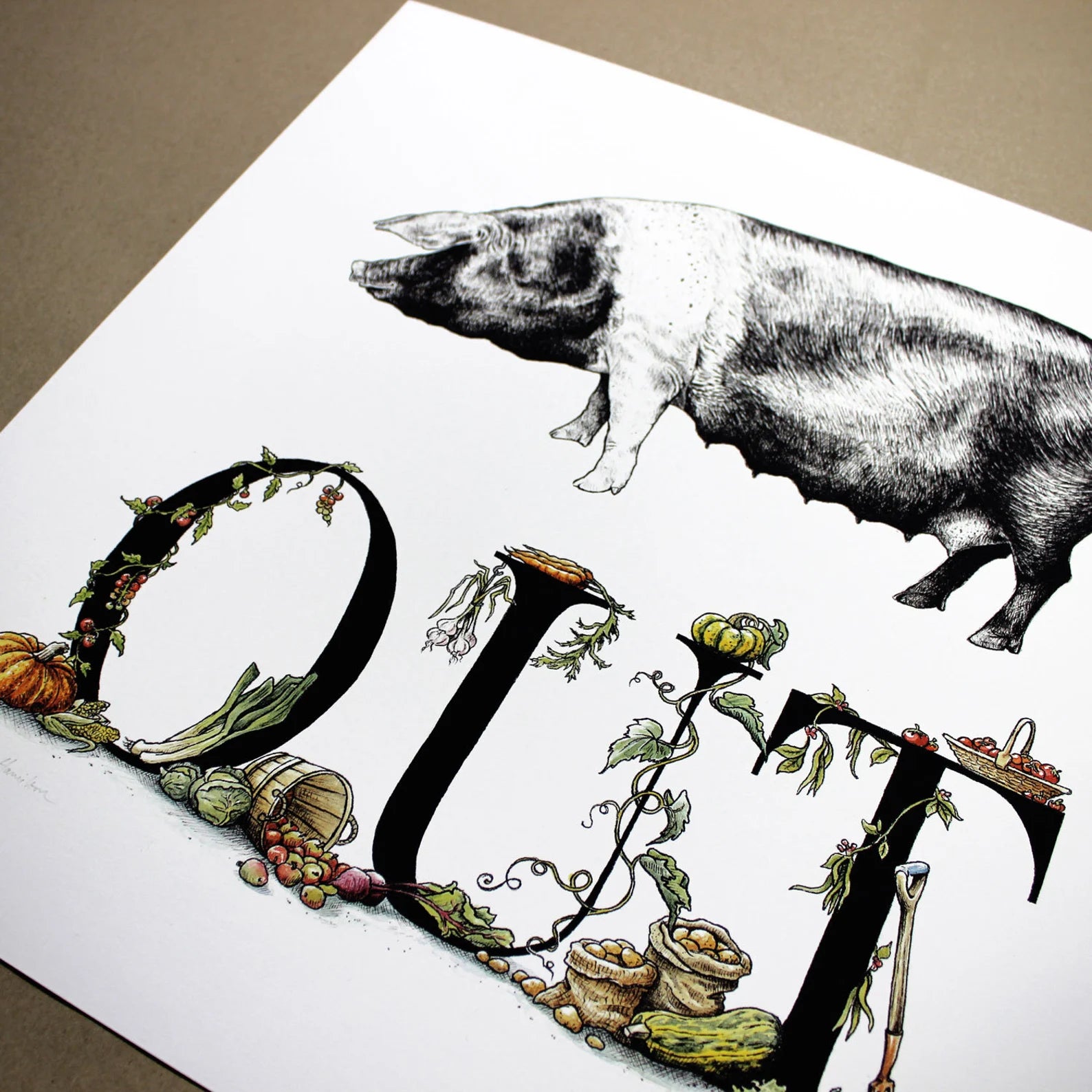 Pig Out Print (Small)