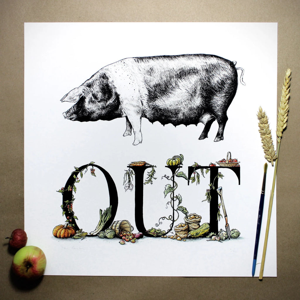 Pig Out Print (Small)