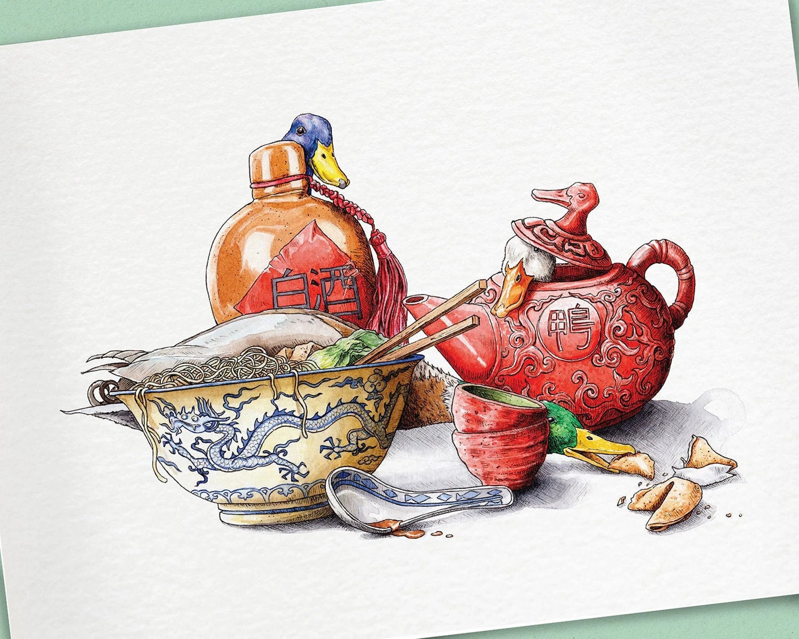 Peking Duck Print