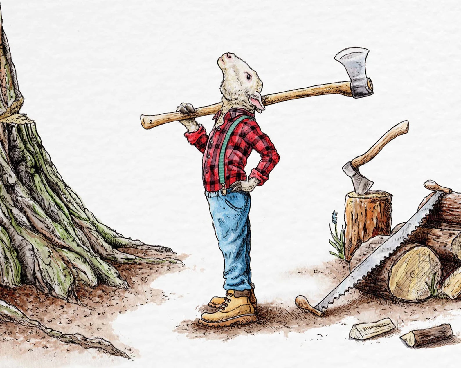 Lamb Chops Print