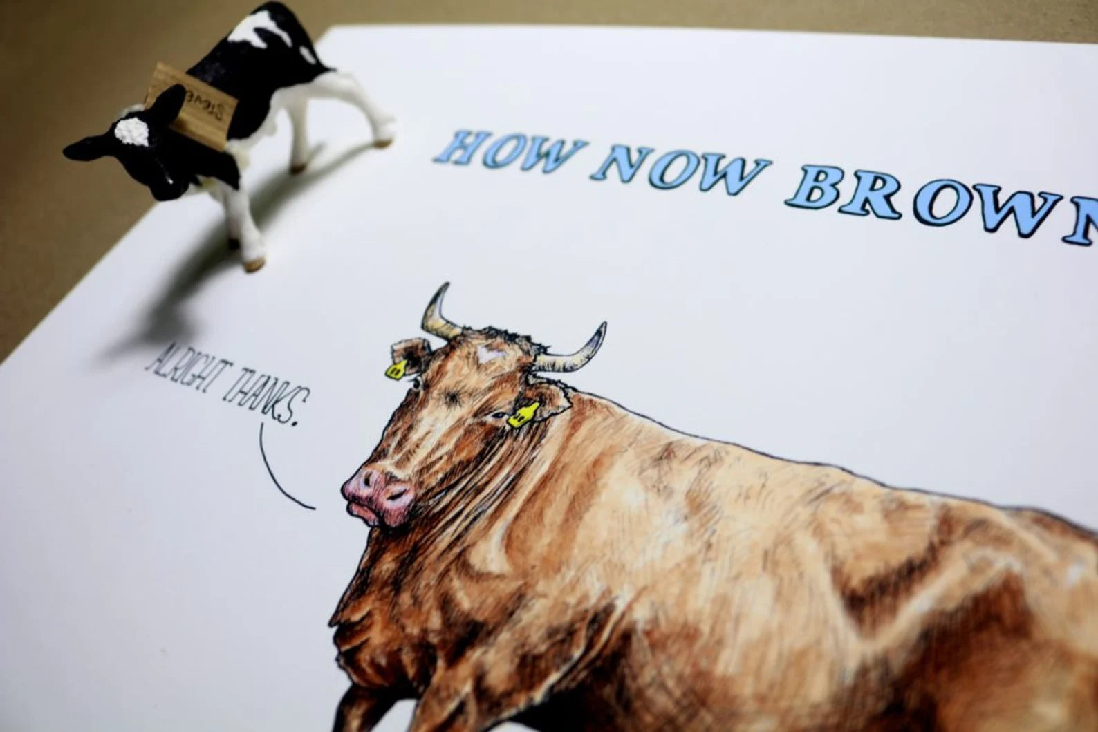 How Now Brown Cow Print