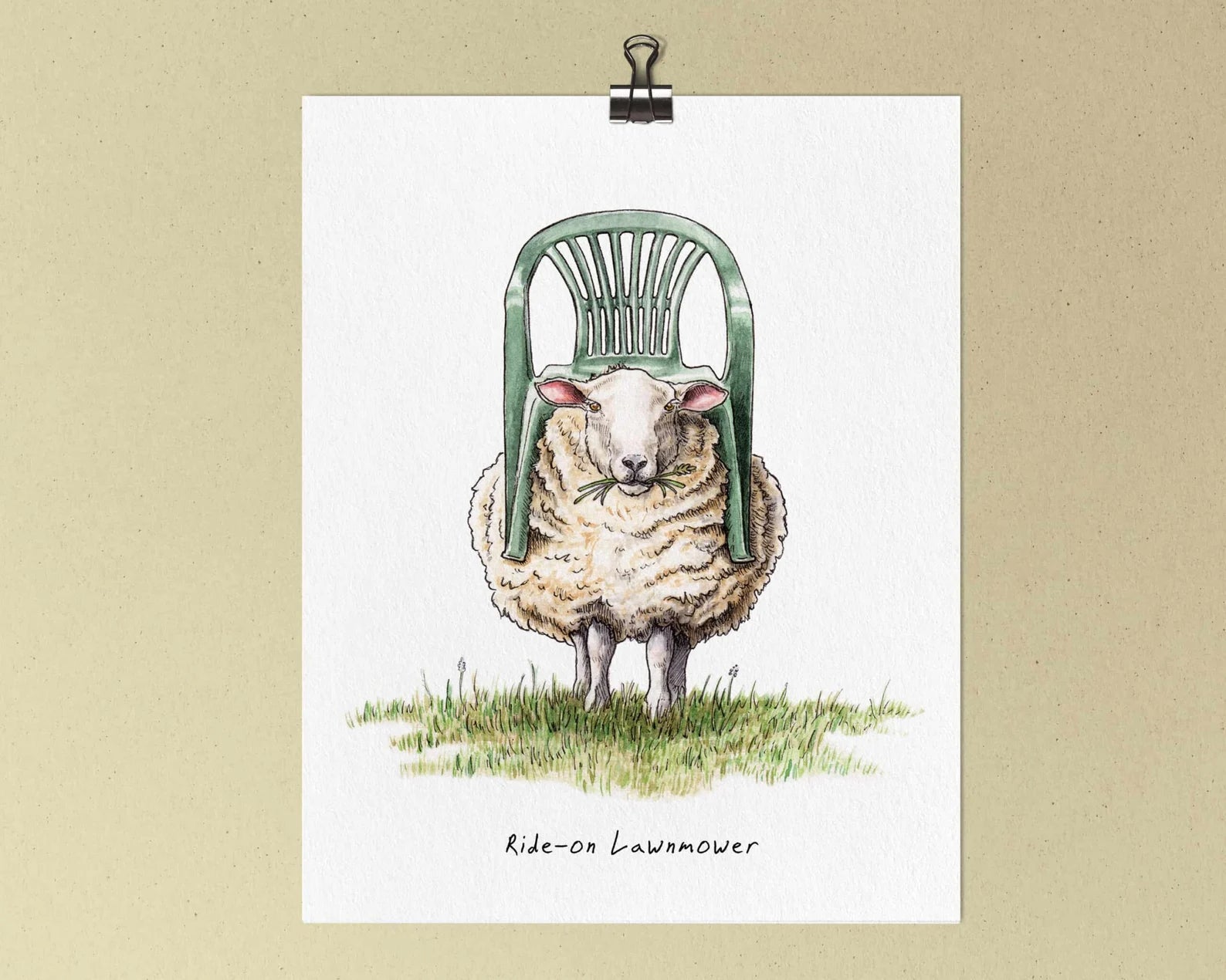 Ride-on Lawnmower Print