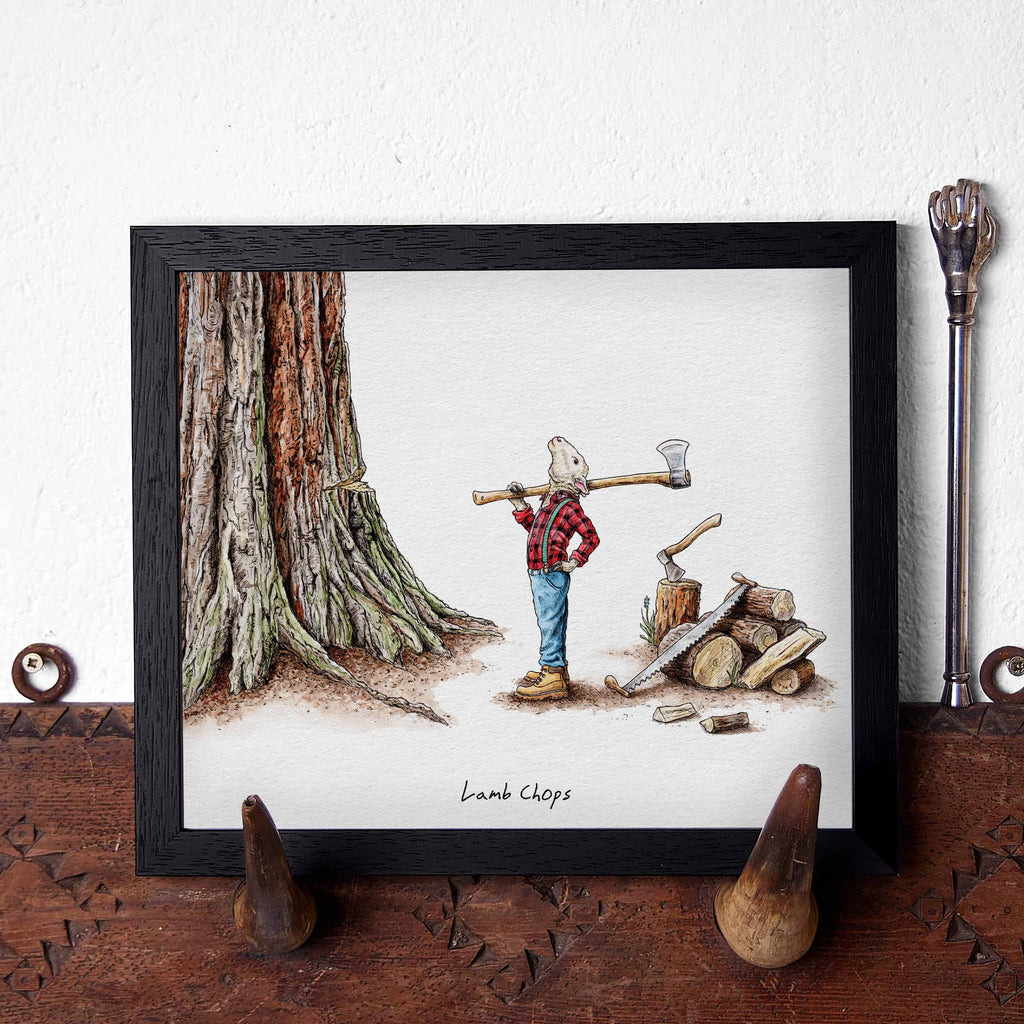 Lamb Chops Print