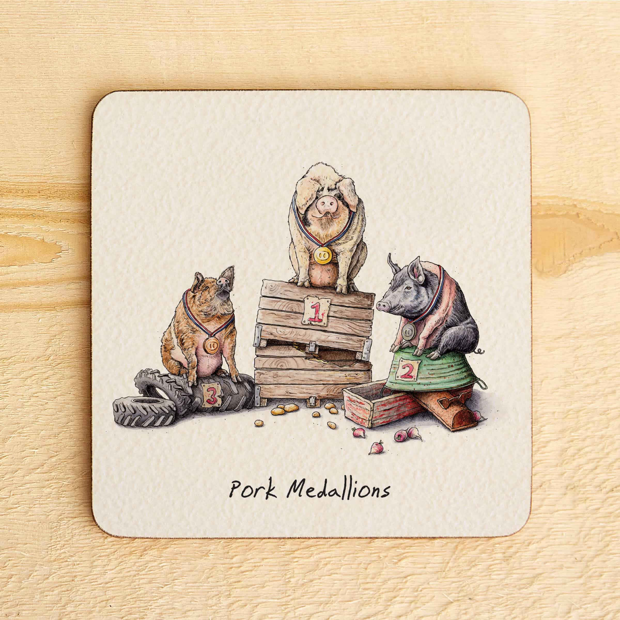 Pork Medallions Coaster