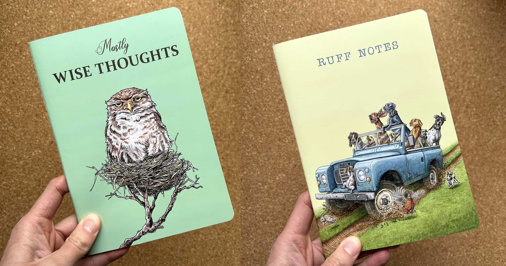 Mostly Wise Thoughts Owl A5 Softcover Notebook